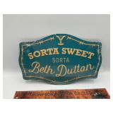 Metal sign