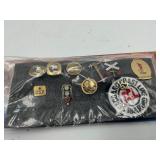 Fly cuff links and rail road pins