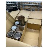 7 boxes of beakers