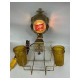 Schlitz lighted beer caddy