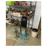 Mirror and jewelry rack
