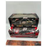 2 die cast race cars
