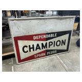 Vintage Dependable Champion Spark plugs sign