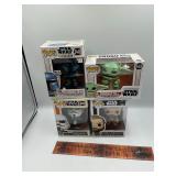 4 Pop Star Wars figures