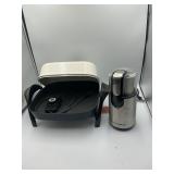 Electric pan and kitchen aid blender