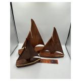 Wooden sail boats