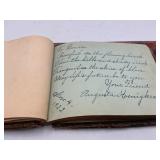Antique autograph book