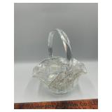 Vintage glass basket