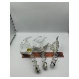 Glass and metal decor
