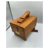 Vintage shoe box with contents
