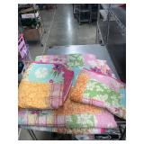 Bed spread and pillow shams