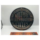 Harley Davidson enamel sign