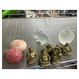 Marble eggs,glass paper weights and other