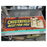 1950s Chesterfield cigarette sign