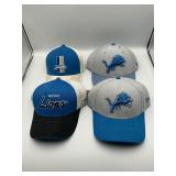 4 Detroit Lions SnapBack hats