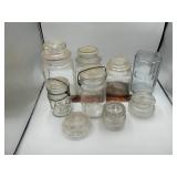 Assorted jars