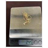14kgold necklace and pendants