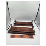 Pair of wall shelfs
