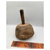 Antique wood mallet