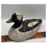 Vintage canvas bufflehead duck decoy stamped DBH