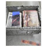 Tote of shooting, gun magazines