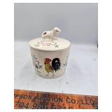 Rooster and cow dish