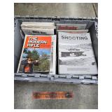 Tote of shooting, gun magazines