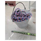 Galvanized bucket and contents