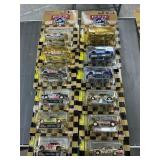 12 die cast race cars