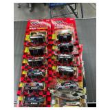 12 die cast race cars