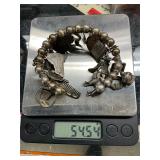 Sterling silver charm bracelet