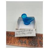 Art glass blue bird