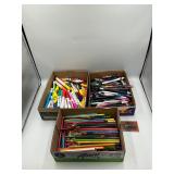 Pens, pencils and other