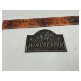 Cast iron Winchester plaque