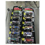 12 die cast race cars