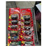 12 die cast race cars