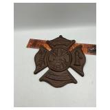 Cast iron Fireman plaque