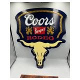 Metal Coors sign