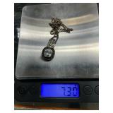Sterling silver chain and pendant