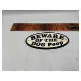 Cast iron sign