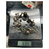 Sterling silver charm bracelet