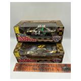 2 die cast race cars