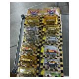 12 die cast race cars