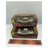 2 die cast race cars