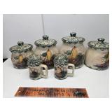 Vintage Canister set some chips