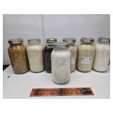 Mason jars and contents