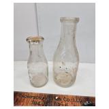 2 milk bottles