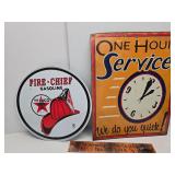 2 metal signs