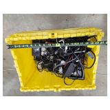 Tote of wires and others