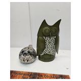 Metal owl and other